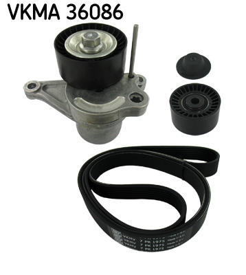 V formos rumbuotas diržas, komplektas - VKMA 36086 SKF